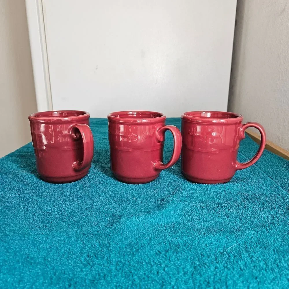 Longaberger Mug 3 Pcs In Paprika